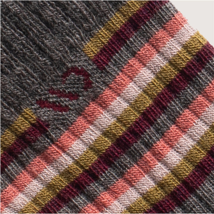 Wide Open Women's Multi Stripe Cushioned Micro Crew Socks - Quest Outdoors