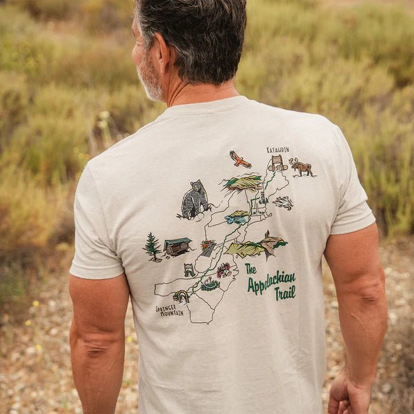 Wild Tribute Appalachian Trail Map Tee - Quest Outdoors