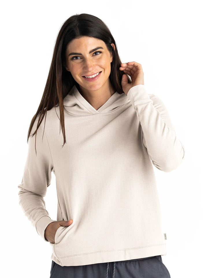 Women's Bamboo Lightweight Fleece Cropped Hoodie - Quest Outdoors