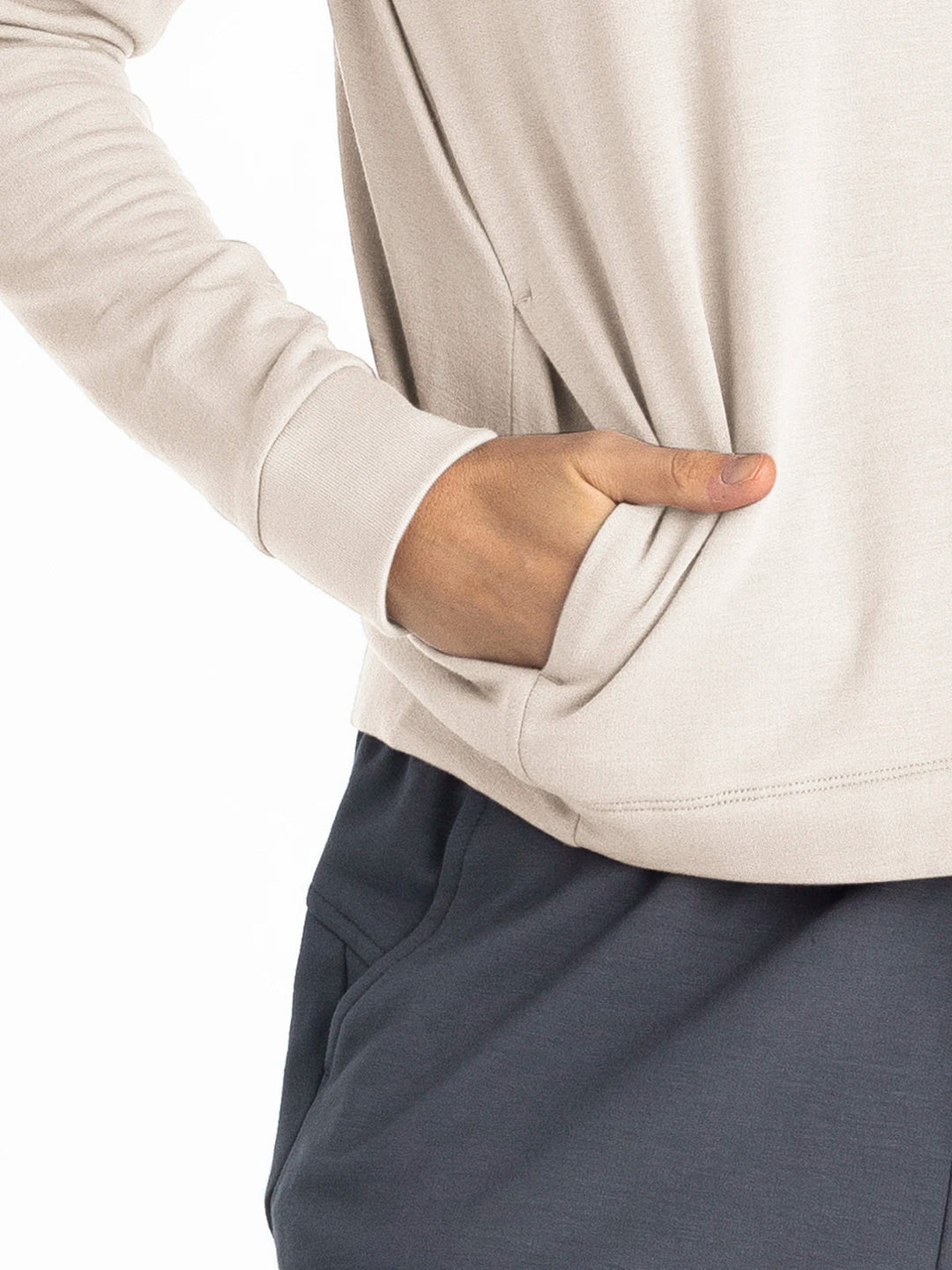 Women's Bamboo Lightweight Fleece Cropped Hoodie - Quest Outdoors