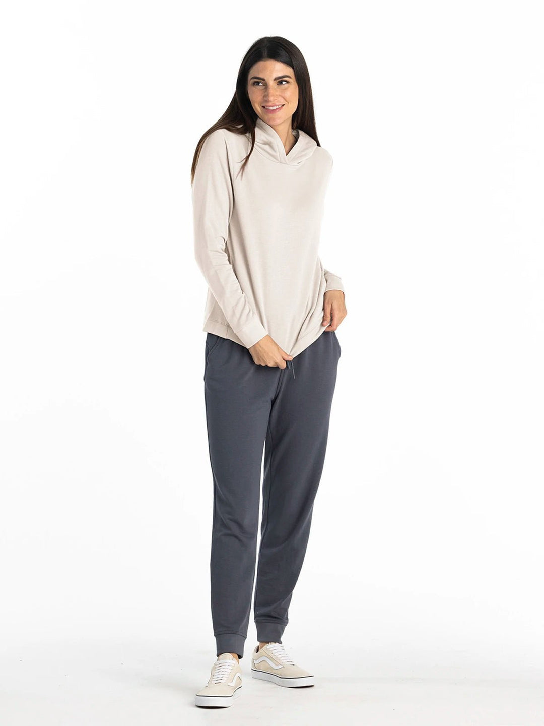 Women's Bamboo Lightweight Fleece Cropped Hoodie - Quest Outdoors