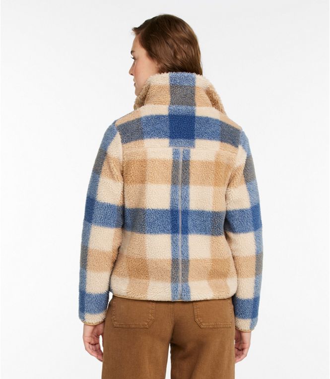 Women's Bean's Sherpa Fleece Jacket, Print, Regular - Quest Outdoors