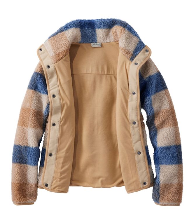 Women's Bean's Sherpa Fleece Jacket, Print, Regular - Quest Outdoors