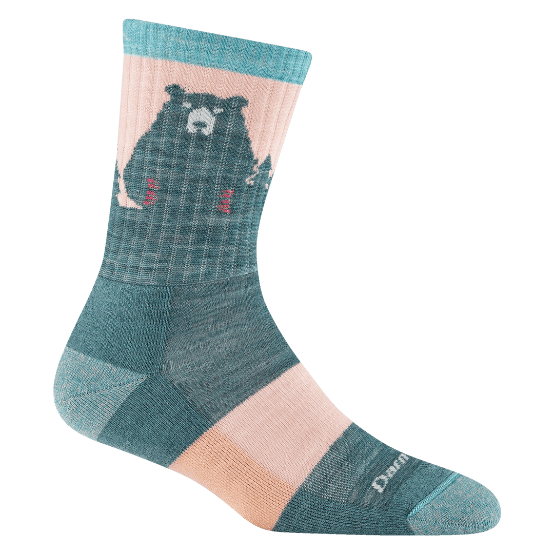 Women's Bear Town Micro Crew Lightweight Hiking Socks - Quest Outdoors