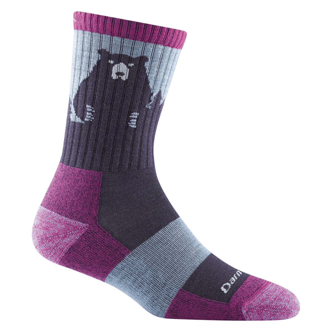 Women's Bear Town Micro Crew Lightweight Hiking Socks - Quest Outdoors