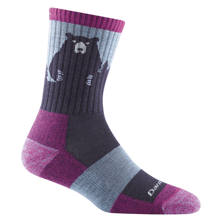 Women's Bear Town Micro Crew Lightweight Hiking Socks - Quest Outdoors