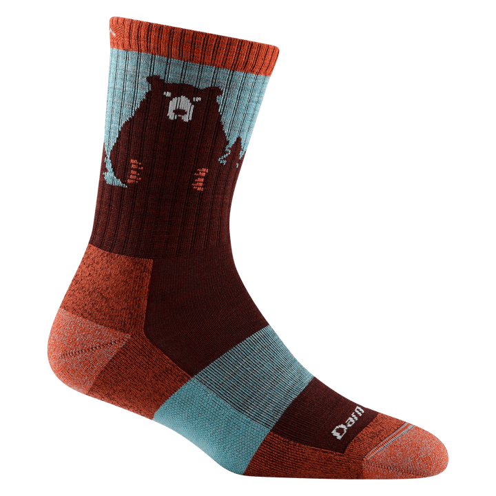 Women's Bear Town Micro Crew Lightweight Hiking Socks - Quest Outdoors