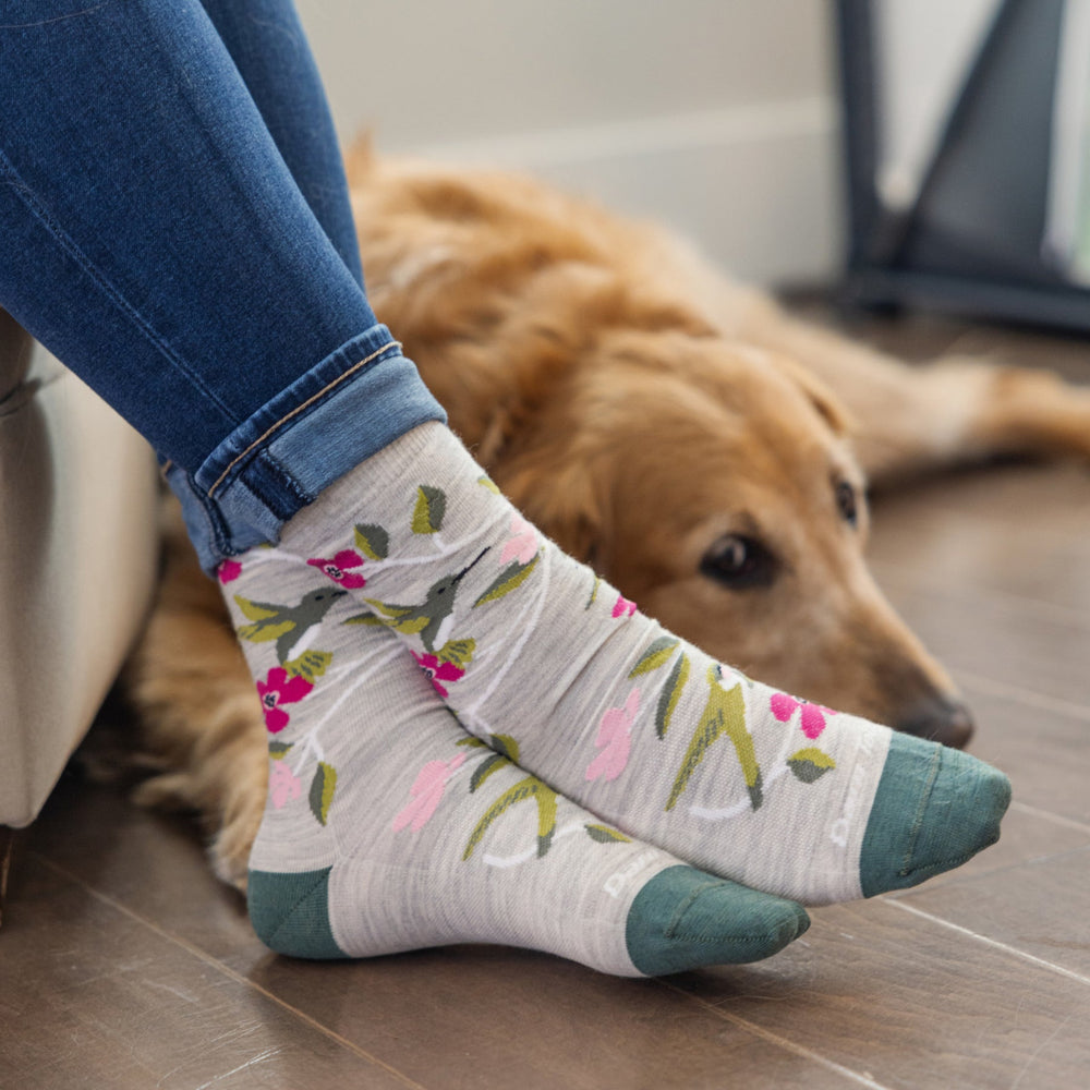 Women's Birds Of A Feather Crew Lightweight Lifestyle Socks - Quest Outdoors