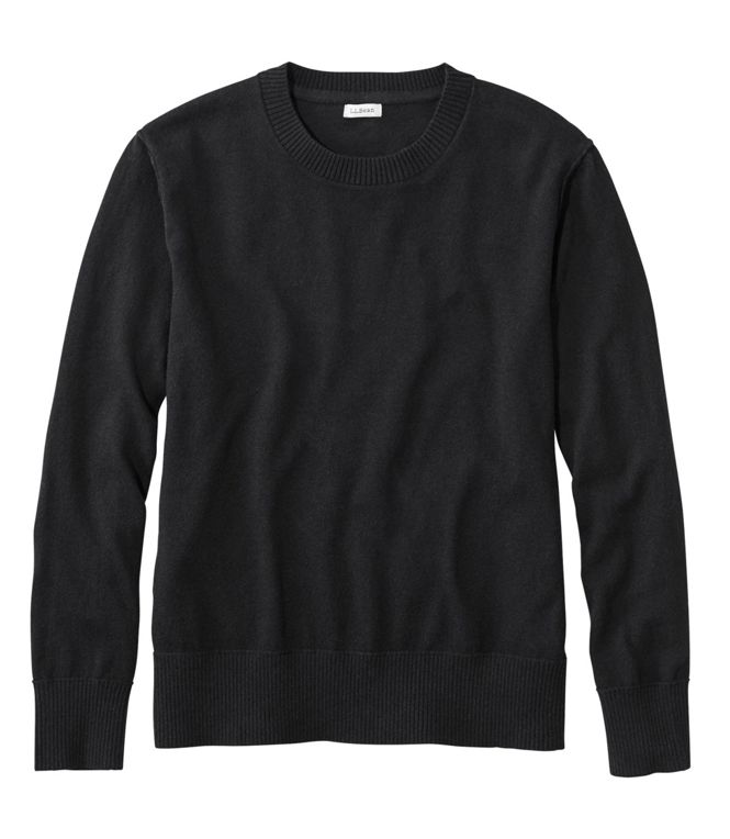 Women's Cotton/Cashmere Sweater, Crewneck, Regular - Quest Outdoors