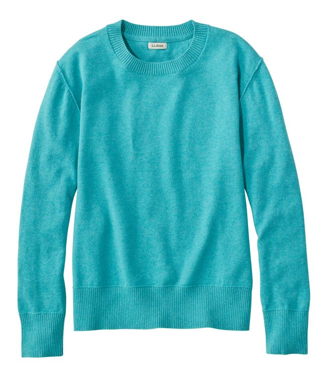 Women's Cotton/Cashmere Sweater, Crewneck, Regular - Quest Outdoors