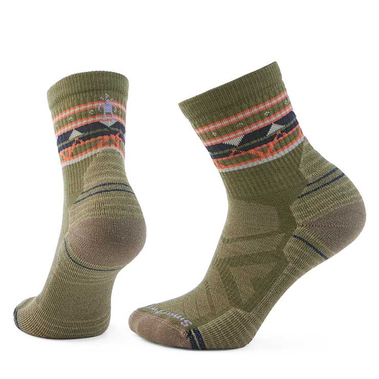 Women's Hike Light Cushion Zig Zag Valley Mid Crew Socks - Quest Outdoors