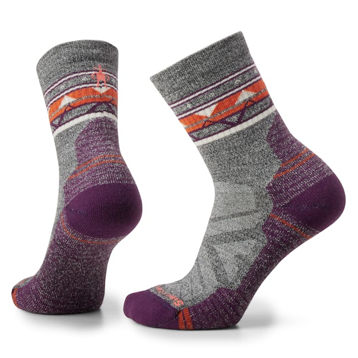 Women's Hike Light Cushion Zig Zag Valley Mid Crew Socks - Quest Outdoors