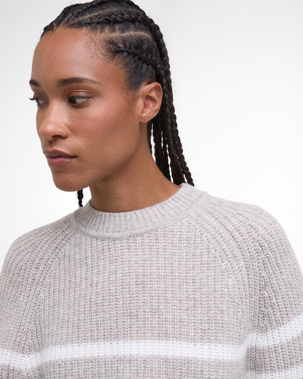 Women's Irene Striped Crew Neck Jumper - Quest Outdoors