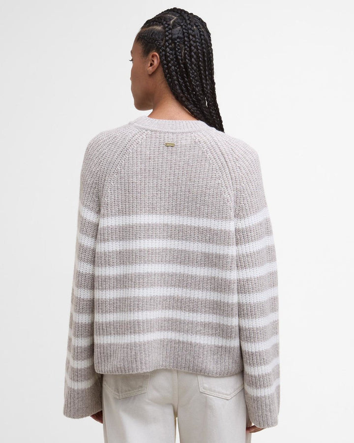 Women's Irene Striped Crew Neck Jumper - Quest Outdoors