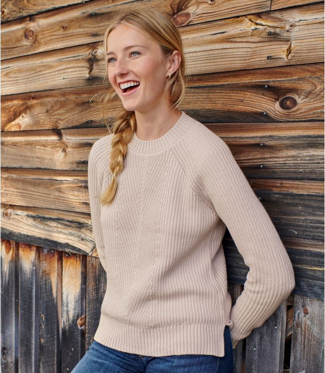 Women's Mariner Shaker Sweater, Crewneck, Regular - Quest Outdoors