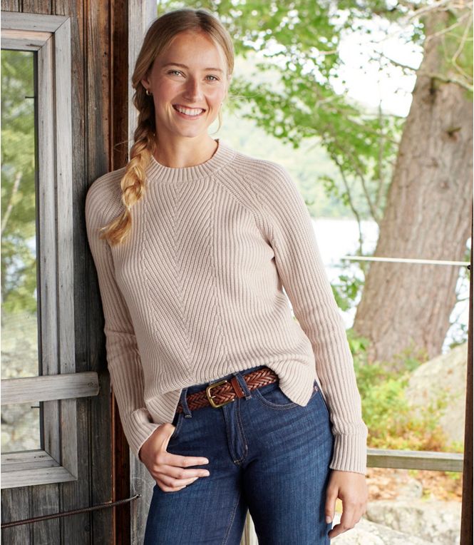 Women's Mariner Shaker Sweater, Crewneck, Regular - Quest Outdoors