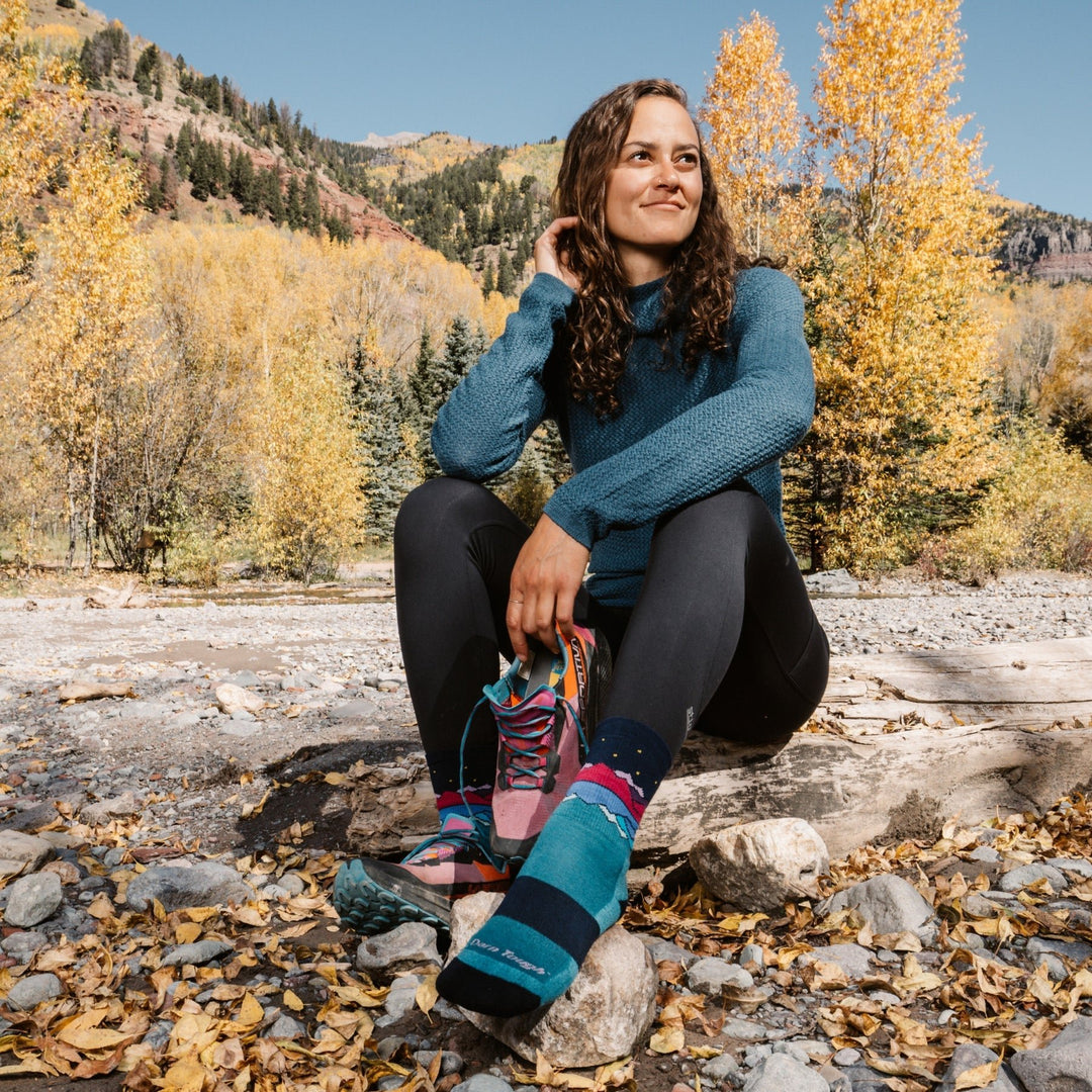 Women's Mirror Lake Micro Crew Midweight Hiking Socks - Quest Outdoors