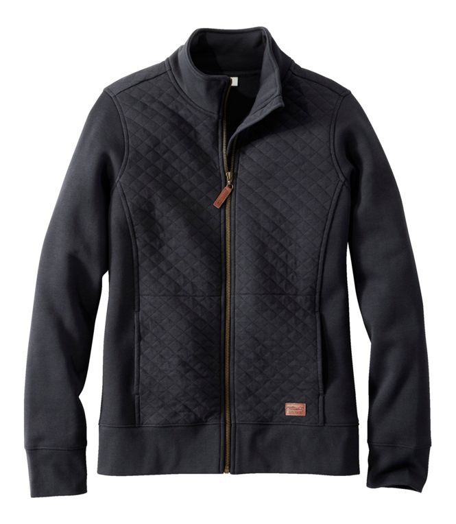 Women's Quilted Full - Zip Sweatshirt, Regular - Quest Outdoors