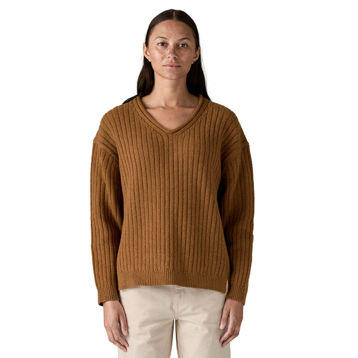 Women's Recycled Wool - Blend V - Neck Sweater - Quest Outdoors