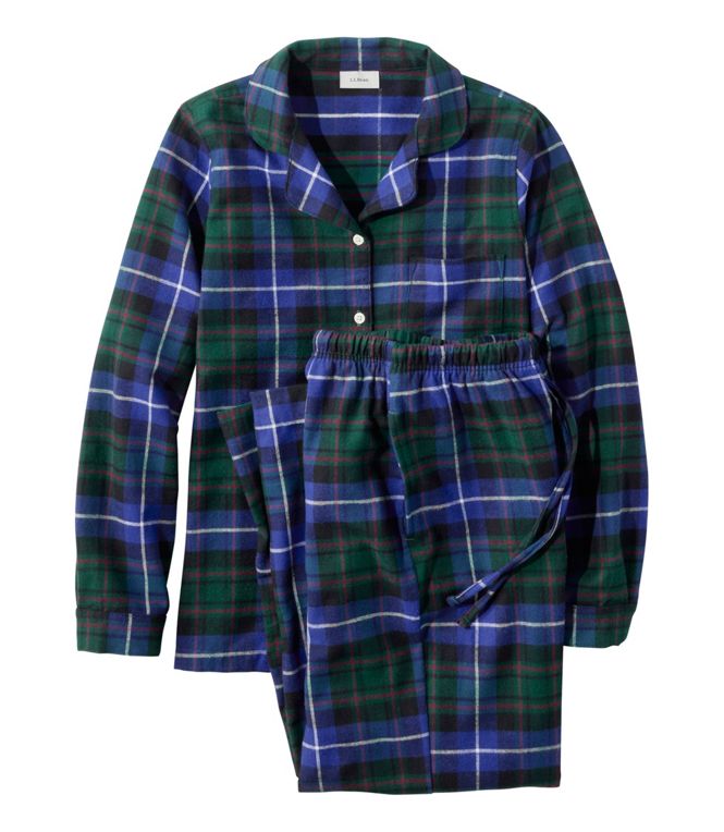 Women's Scotch Plaid Flannel Pajamas, Regular - Quest Outdoors