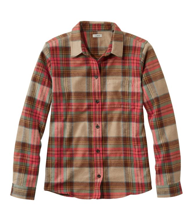 Women's Scotch Plaid Flannel Shirt, Relaxed, Regular - Quest Outdoors
