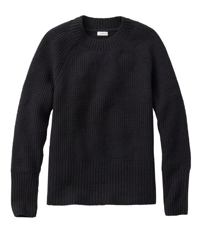 Women's SuperSoft Waffle Sweater, Crewneck, Regular - Quest Outdoors