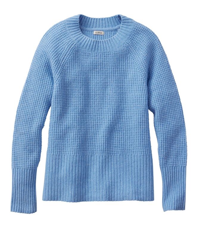 Women's SuperSoft Waffle Sweater, Crewneck, Regular - Quest Outdoors