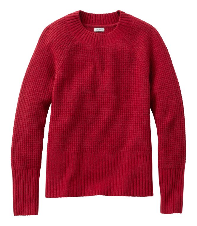 Women's SuperSoft Waffle Sweater, Crewneck, Regular - Quest Outdoors