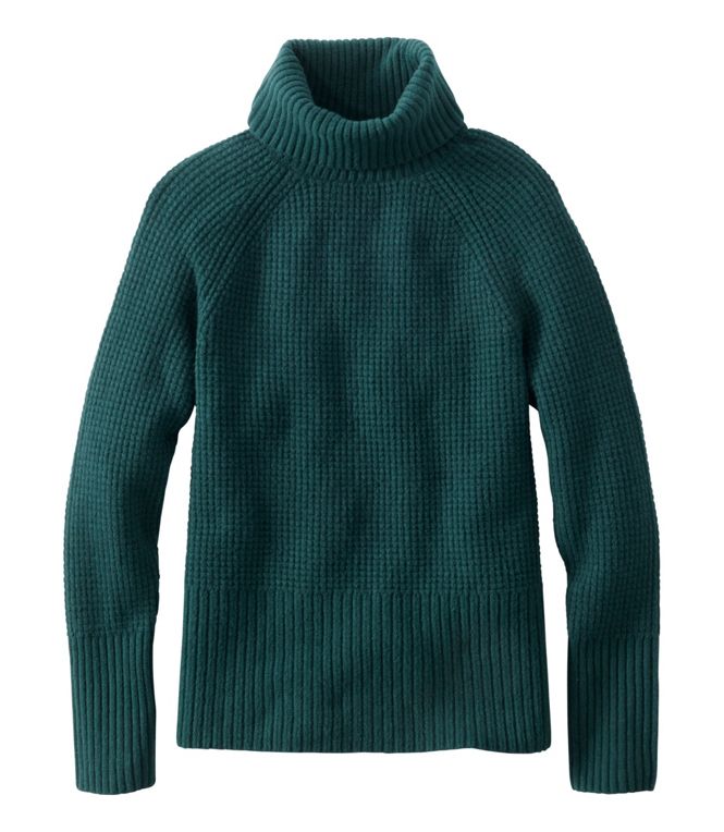 Women's SuperSoft Waffle Sweater, Turtleneck, Regular - Quest Outdoors