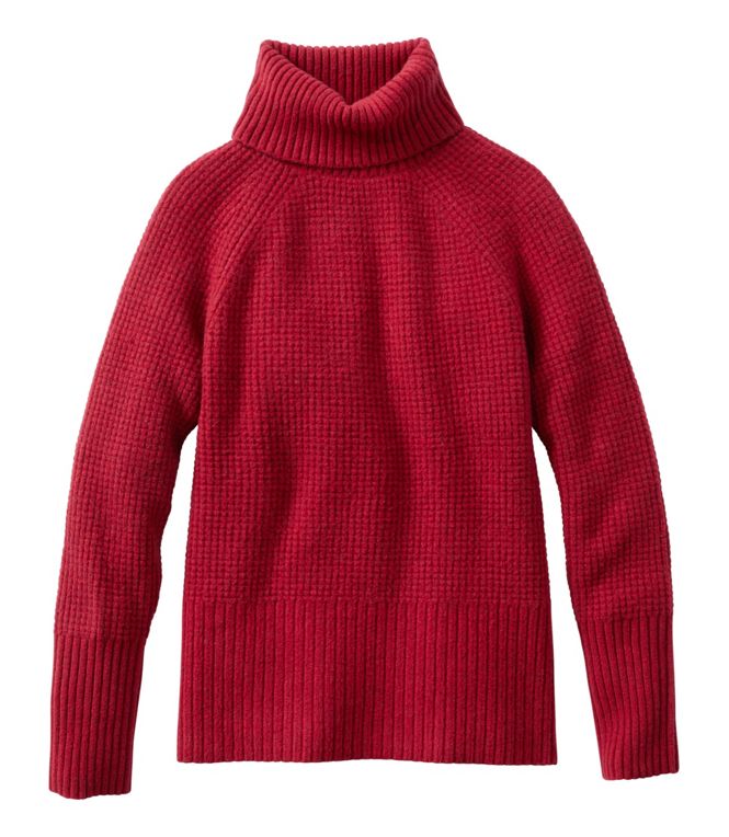 Women's SuperSoft Waffle Sweater, Turtleneck, Regular - Quest Outdoors