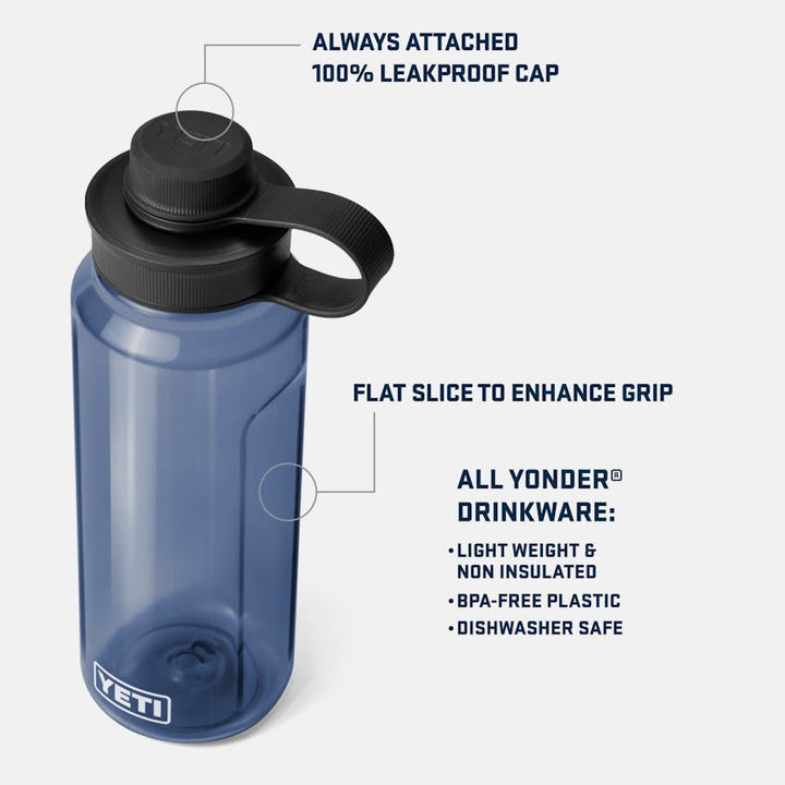 Yonder® 1L / 34 oz Water Bottle With YONDER® TETHER CAP - Quest Outdoors